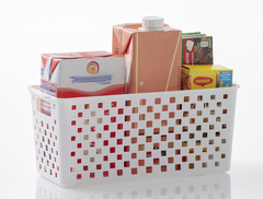 Cesto Organizador Quadratta Branco 27x12x12 cm - comprar online