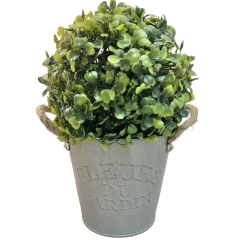 Cachepot Metal Com Alça - Bege - comprar online