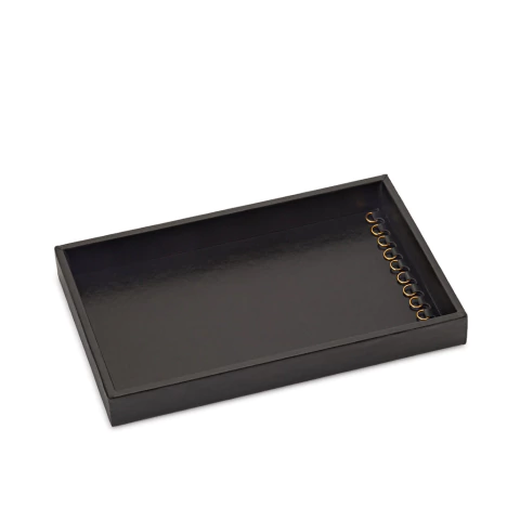 Bandeja Correntes Vinil Preto - P