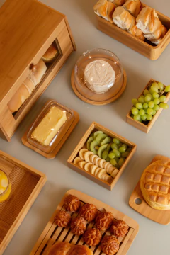 Organizador de Bambu Empilhável 38,5x15,2x5,1 cm - Lavize