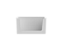 Cesto Flow Com Abertura Frontal Branco 34x27x17,4 cm - comprar online