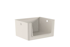 Cesto Flow Com Abertura Frontal Bege 34x27x17,4 cm