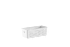 Cesto Flow Branco 27x12x9 cm