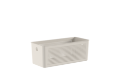 Cesto Flow Bege 34x15x13 cm