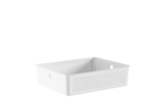 Cesto Flow Branco 34x27x9 cm