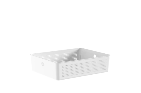 Cesto Flow Branco 34x27x9 cm