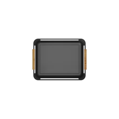 Cesto Lume 14 Litros Preto Com Bambu - Lavize