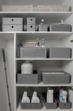 Cesto Flow Chumbo 27x12x9 cm na internet