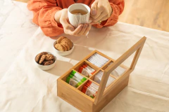 Organizador Para Chás 6 Divisórias Sense - Bambu - comprar online