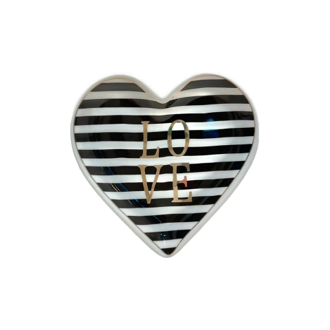 Pratinho Coração Love Listras