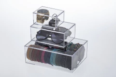 Caixa Organizadora Acrílico Com Tampa Elegance 16,5x11x7 cm - Lavize
