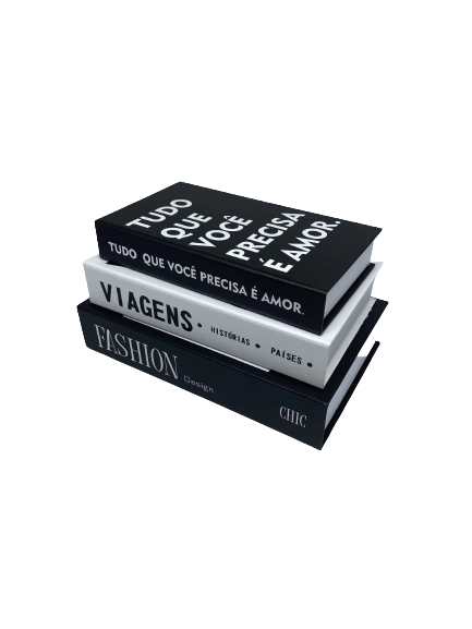 Kit 3 Livros Caixa - Chic
