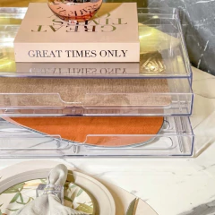 Organizador Acrílico Empilhável Para Jogo Americano e Sousplat 55,5x45x9 cm - comprar online