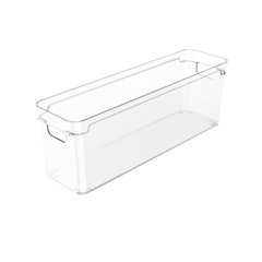 Cesto Organizador Acrílico Clear 37x10x13 cm