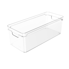 Cesto Organizador Acrílico Clear 37x15x13 cm