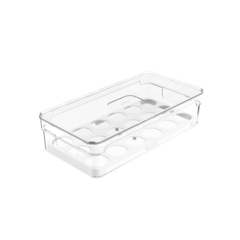 Organizador de Ovos Com Tampa Clear Fresh 18 UN