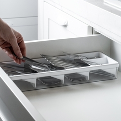 Organizador de Talheres Clear 37,5x15x5,6 - loja online