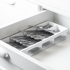 Organizador de Talheres Clear 37,5x15x5,6 na internet