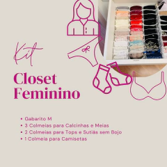Kit Organizador de Gavetas e Closet Feminino - comprar online