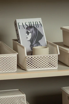 Imagem do Organizador Empilhável Línea 15x28x10 cm Bege