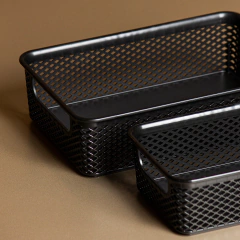 Imagem do Cesto Organizador Línea 20x9x8 cm Preto