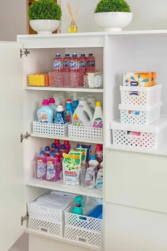 Cesto Organizador Quadratta Branco 27x21x8 cm - comprar online