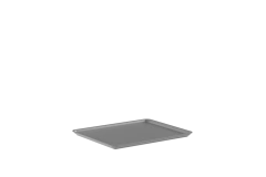 Tampa Cesto Flow Chumbo 27x22x1,3 cm