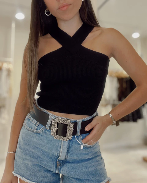 Top Tefi negro - comprar online