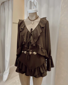 Blusa Niza choco - comprar online