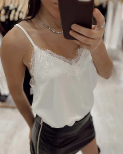 Blusa lencera blanca - comprar online