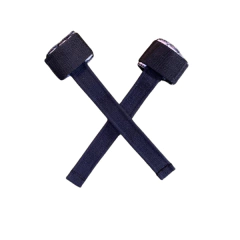 Straps Musculação C/ Munhequeira Acolchoada em Matelassê 5.00 mm Modelo Alça Longa - Cor Preto