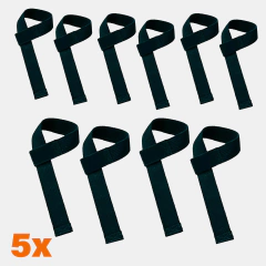 Tala strap de  musculação 100% de algodão com 70cm de comprimento e 4 cm de largura com um fundo em branco