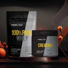 Combo Creatina Monohidradata 300g Probiotica + Whey 100% pure 900g Probiotica - comprar online