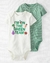 Kit Body Manga Curta Little Planet Carter's Bebê - Time do Verde - Tam NB a 24 Meses