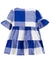 Vestido Manga Curta Carter's Bebê Menina - Xadrez Azul - Tam 3 a 24 Meses - comprar online