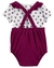 Conjunto Jardineira Carter's Bebê Menina - Arabescos Roxo - Tam 3 a 24 Meses - comprar online