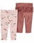 Kit Calça 2 Peças Carter's Bebê Menina - Beija-Flor - Tam 3 a 24 Meses