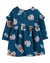 Vestido Manga Longa Carter's Bebê Menina - Floral Azul - Tam 3 a 24 Meses - comprar online