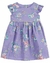 Vestido Manga Curta Carter's Bebê Menina - Floral Lilás - Tam 3 a 24 Meses