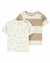 Kit Camisetas Carter's Bebê - Bege - Tam 3 a 24 Meses