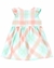 Vestido Manga Curta Carter's Bebê Menina - Xadrez Verde - Tam 3 a 24 Meses - comprar online