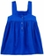 Vestido Manga Curta Carter's Bebê Menina - Azul - Tam 3 a 24 Meses - comprar online