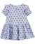 Vestido Manga Curta Carter's Bebê Menina - Floral Azul - Tam 3 a 24 Meses - comprar online