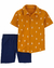 Conjunto 2 Peças Carter's Toddler Menino - Abacaxi Amarelo - Tam 2T a 5T