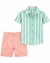 Conjunto 2 Peças Carter's Toddler Menino - Coqueiros Azul - Tam 2T a 5T