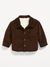 Casaco Sherpa Old Navy Bebê - Marrom - 3 a 24 Meses