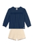 Conjunto Blusa e Shorts Bebê Menina Mundi - Tricô - Tam 1 ao 3 - comprar online
