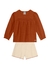 Conjunto Blusa e Shorts Bebê Menina Mundi - Tricô - Tam 1 ao 3 na internet
