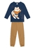 Conjunto Camiseta e Calça Jogger Bebê Menino Brandili - Raposinha - Tam 1 ao 3 - comprar online