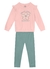 Conjunto Blusão e Calça Legging Bebê Menina Brandili - Flor - Tam 1 ao 3 - comprar online